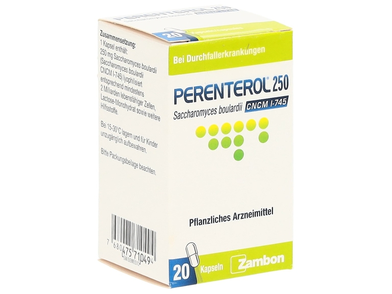 PERENTEROL Kapseln 250 mg 20 Stück