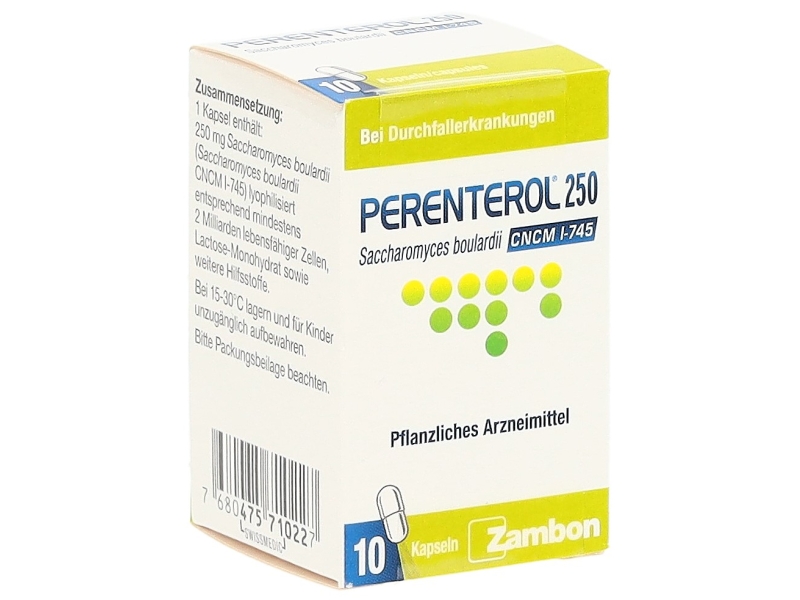 PERENTEROL Kapseln 250 mg 10 Stück