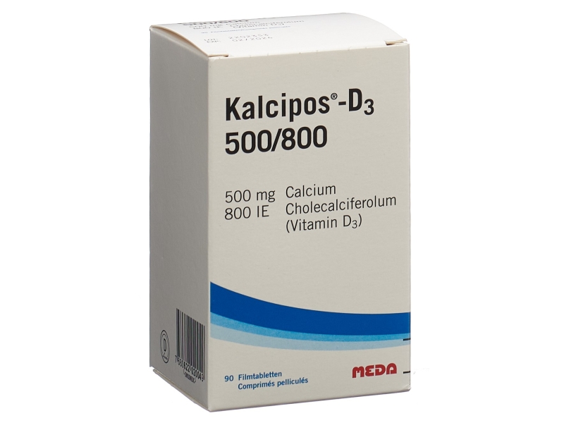 KALCIPOS-D3 comprimés pelliculés 500/800 boite 90 pièces