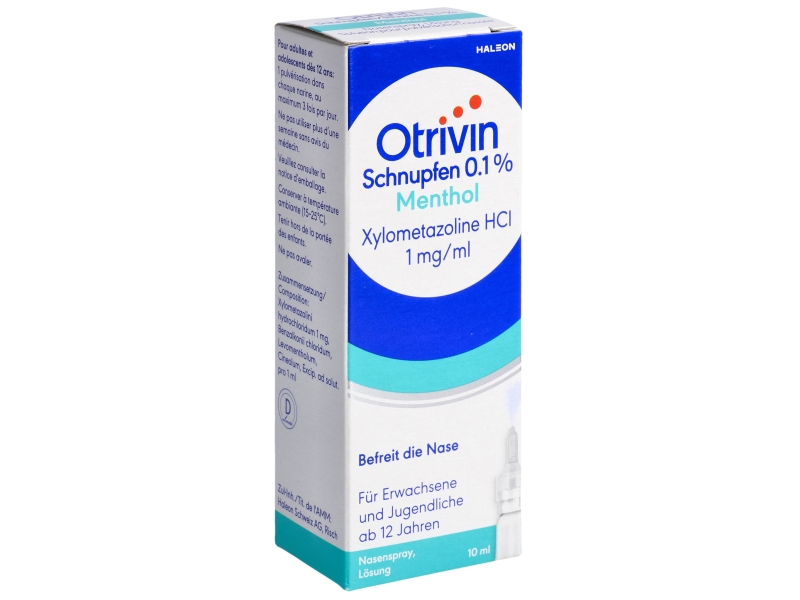 OTRIVIN Raffreddore spray dosatore 0.1 % mentolo 10 ml