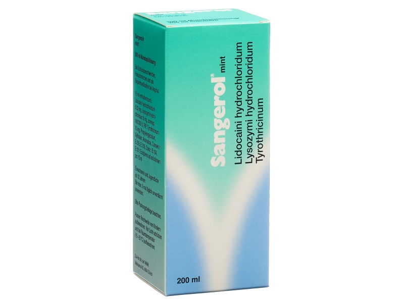 SANGEROL Mundspüllösung Mint ohne Zucker 200 ml