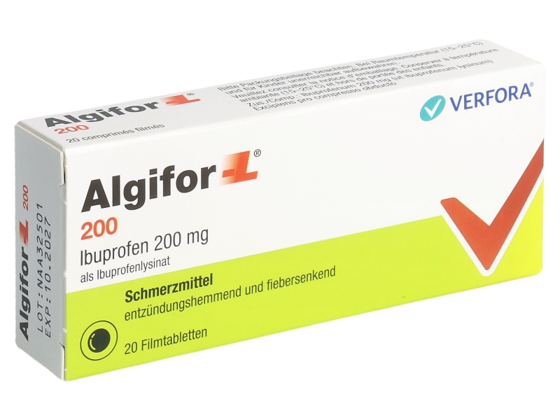 ALGIFOR-L compresse filmate 200 mg 20 pezzi