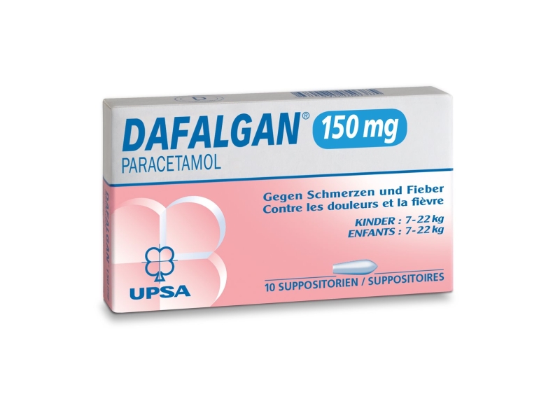 DAFALGAN suppositoires 150 mg 10 pièces