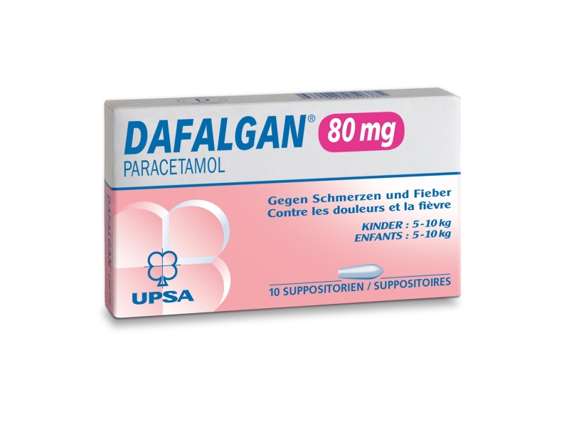 DAFALGAN suppositoires 80 mg 10 pièces