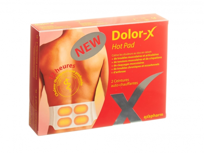 DOLOR-X Hot Pad ceintures auto-chauffantes 2 pièces