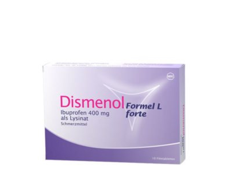 DISMENOL Formel L forte Filmtabl 400 mg 10 Stk
