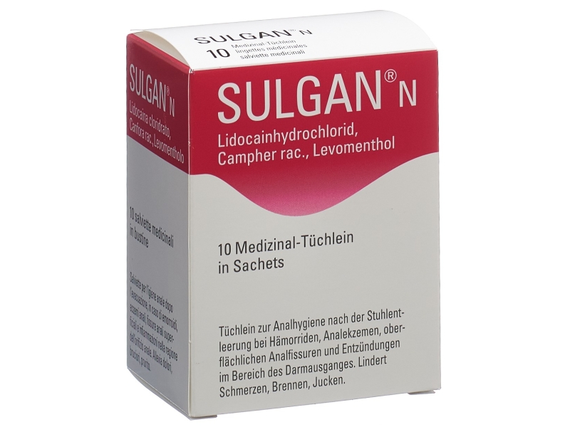 SULGAN-N lingettes medicinales en sachets 10 pièces