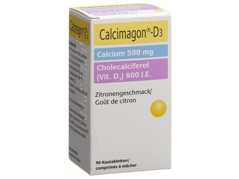 CALCIMAGON D3 500/800 Zitrone (o Aspar) Dose 90 Stück