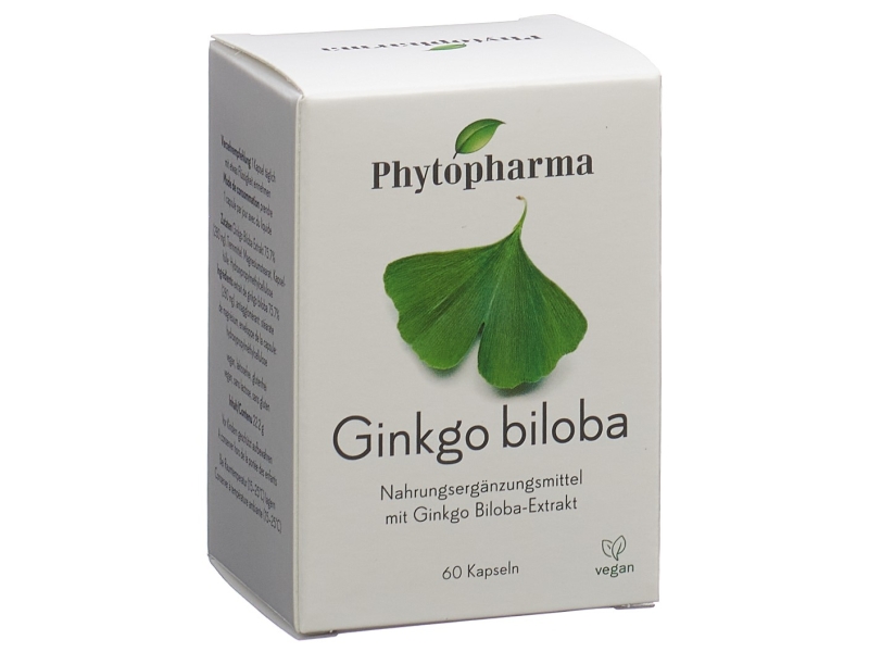 PHYTOPHARMA Ginkgo biloba 60 capsules