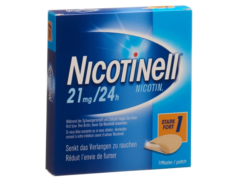 NICOTINELL 1 Fort patch mat 21mg/24h 7 pièces