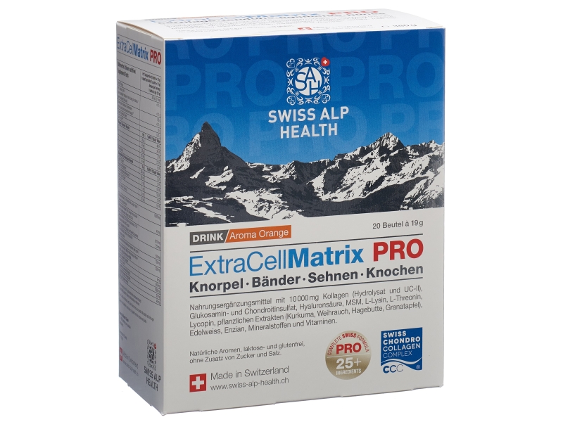 SWISS ALP HEALTH ExtraCell Matrix Pro 20 sachets