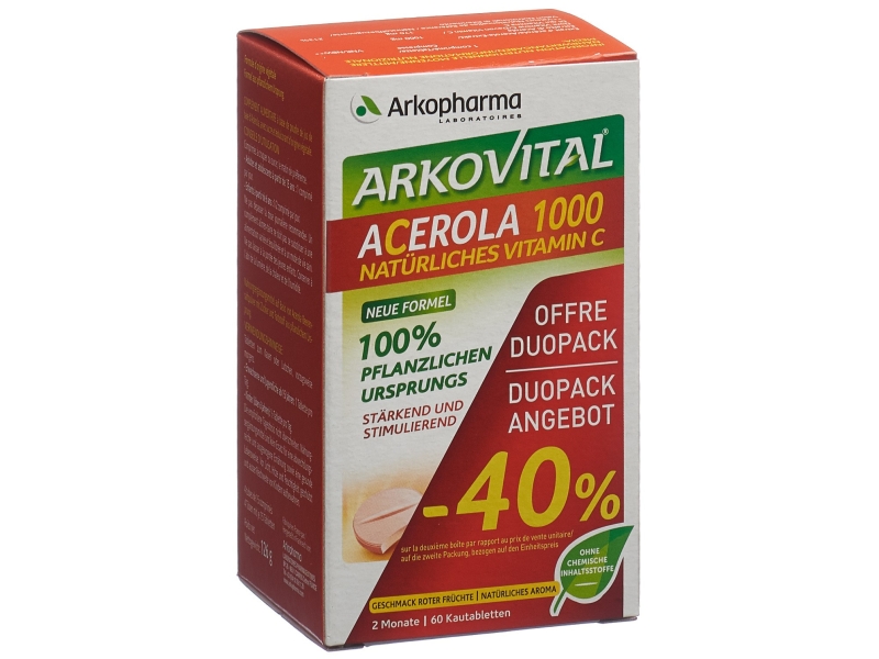 ACEROLA ARKOPHARMA tabletten 1000 mg duo 2 x 30 stück