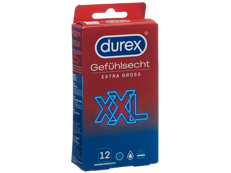 DUREX préservatifs sensoriels extra larges 12 pièces